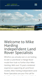 Mobile Screenshot of mikehardinglandrovers.co.uk